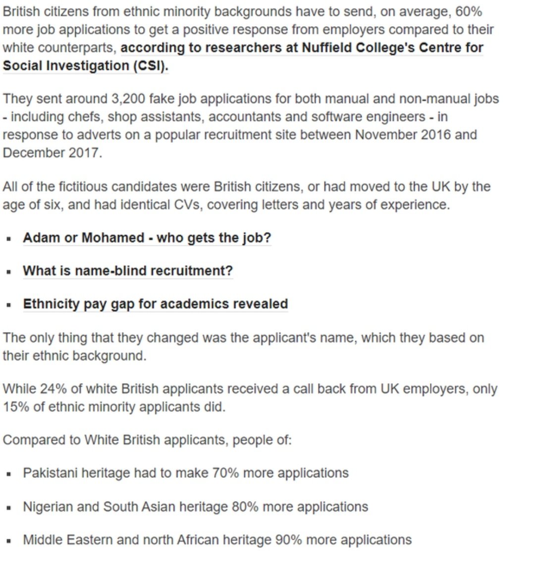 The "lie of systemic racism" is strong but very vague language. I wouldn't want to characterise our society as inherently rotten.Does Fox accept the clear evidence that if you send CVs with identical qualifications but use an "ethnic name", you get less interviews - or not?