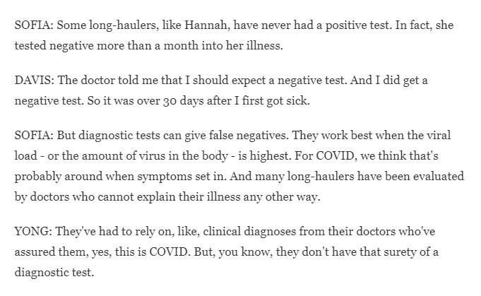 And the psychological cause helps explain why so many "long-haulers" never even test positive for COVID.  https://www.medicalnewstoday.com/articles/hypochondria-and-covid-19 https://www.npr.org/transcripts/874612941