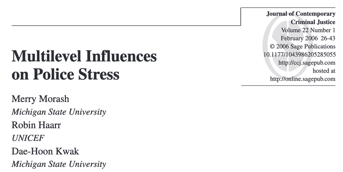 493/ "Dealing with bias... was most predictive of stress when other variables were controlled. Officers reporting high stress said they felt stress from racial or ethnic bias and they spent considerable time and energy dealing with and helping other officers deal with prejudice."