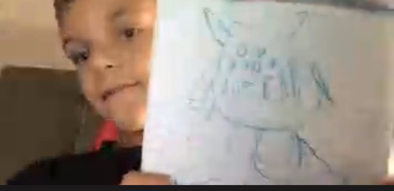 Camp Wonder students were showing &amp; sharing  their drawings during attendance this morning ☀️ We love seeing and learning more about our students 👍🏼 #GECDSBSLP2020 <a href="/slpvirtualCW1/">@slpvirtualCW1</a> <a href="/gecdsbpro/">GECDSB PR</a>