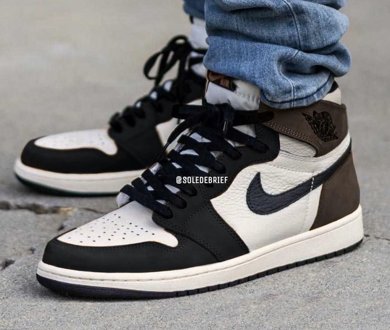 jordan 1 mocha on feet