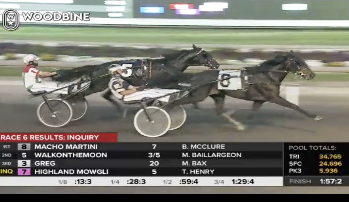 An awesome effort from WALKONTHEMOON (#5) in the OSS Gold ⁦@WoodbineSB⁩. Tangled with a beast tonight but fought all the way. Congrats to all our partners ⁦⁦@TheStableCanada⁩
