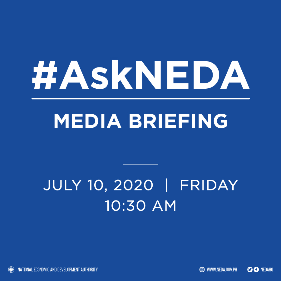 DEPDevgovph's tweet photo. In less than an hour, we'll go live on the NEDA Facebook page (https://t.co/loA6vBgcgk) to answer your questions related to the latest @PSAgovph reports on #PHInflation, #PHManufacturing, and #PHTrade, and the country's digital readiness under the new normal. #AskNEDA https://t.co/ej6MF3U892