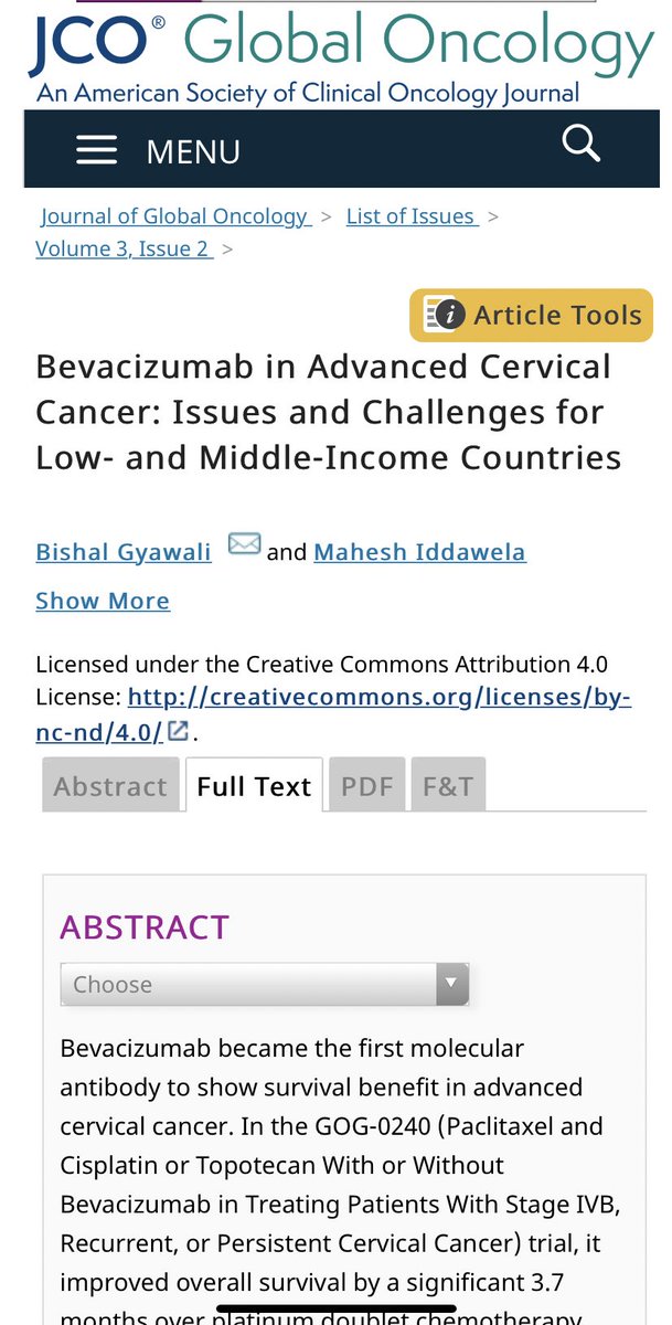 This piece explores the issues surrounding the inaffordability of avastin for advanced cervical cancer in LMICs like Nepal.  https://ascopubs.org/doi/full/10.1200/JGO.2016.004895