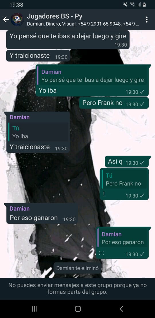 _ale1099's tweet image. Me da lastima que este sea el "Capitan" de la @SeleccionBSPy que por perder una partida le expulse a alguien de cierta seleccion Paraguaya ¿de verdad creen que estas personas deben conformar cierta seleccion?