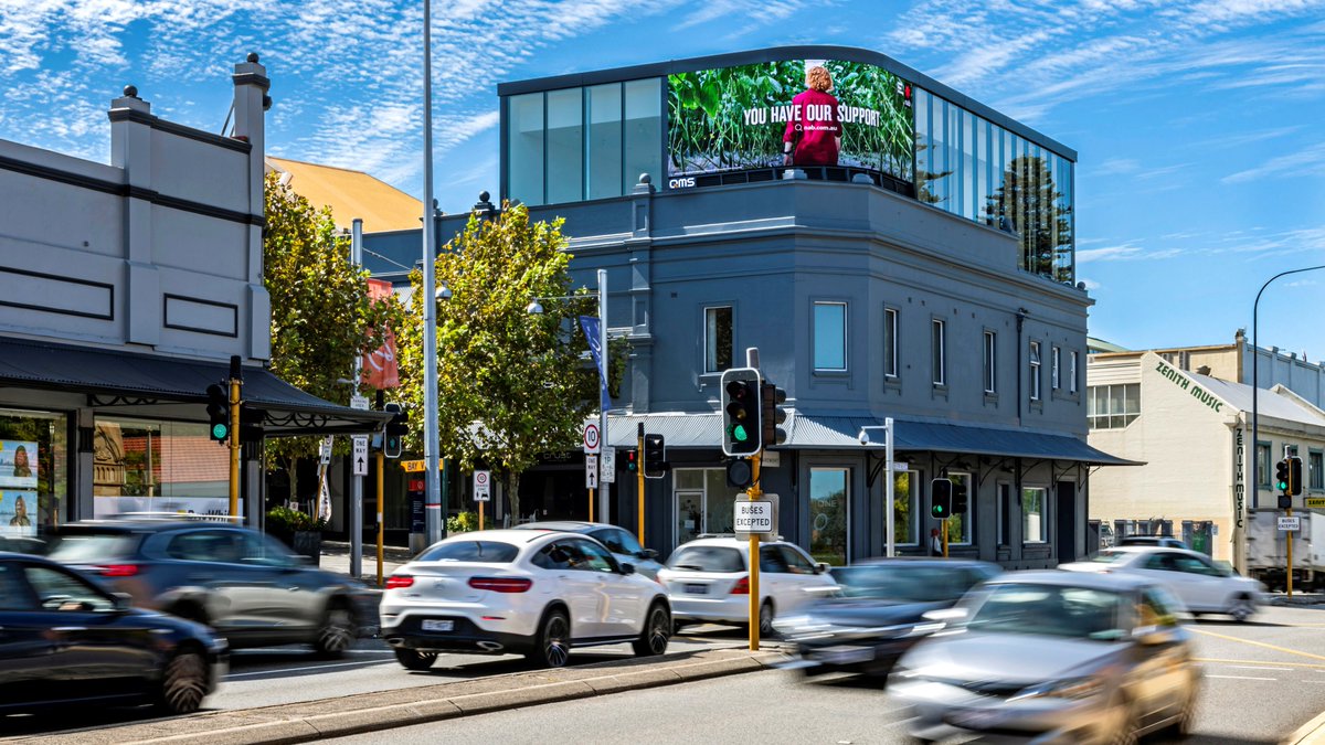 QMS_Media's tweet photo. #BeMemorable in the heart of Perth’s ‘Golden Triangle’ with The Claremont I and II. 
 
The perfect opportunity for your brand to create a lasting impact on this affluent West Perth audience. 
 
#SwitchOnQMS #DOOH #Perth #Marketing #Advertising https://t.co/tAmKEcAbb3