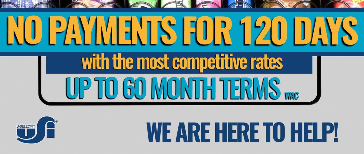 uselectit's tweet image. We offer flexible financing options that allow you to take advantage of the latest in #vendingtechnology. Apply today and get started!
bit.ly/3eKxIEw
#vendingbusiness