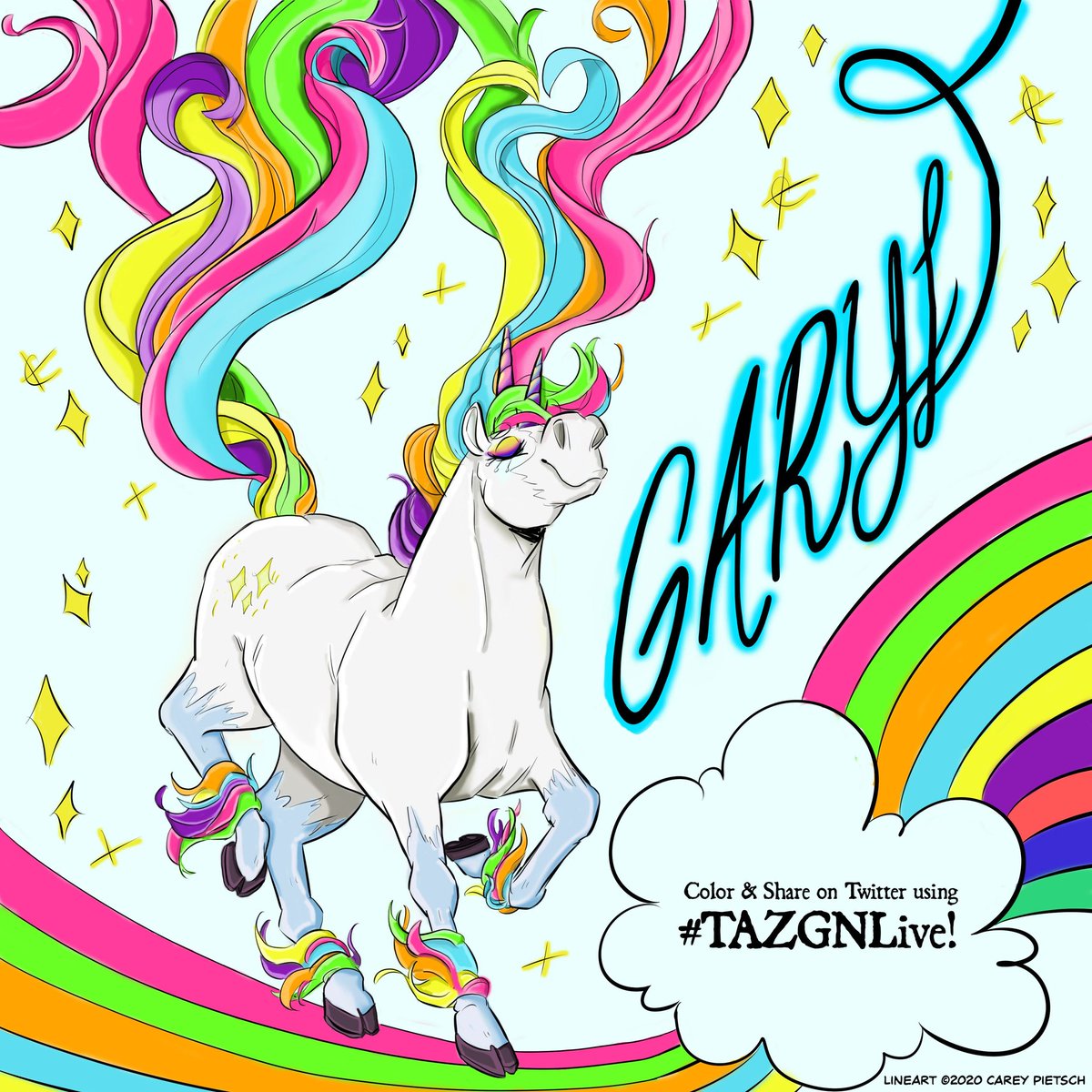 DanaePants's tweet photo. I present to you Lisa Frank inspired Garyl. You know Taako would be this extra just to annoy the others.
#TAZGNLive #Garyl #neon #coloring #mcelroys #TAZ #thezonecast https://t.co/VOmKJD5p4F