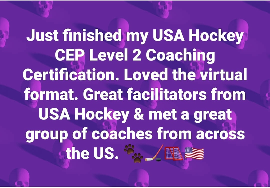 gofiredogs's tweet photo. I'm definitely enjoying continuing my coaching certifications for USA Hockey. CEP Level 2 is now complete... 🐾🏒🥅🇺🇸 https://t.co/WHJzBybvdw