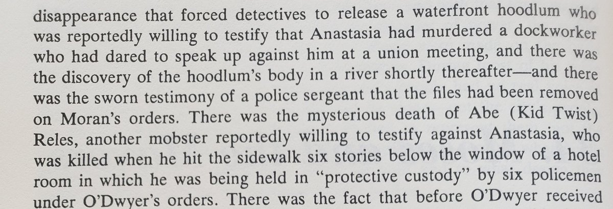 These, um, happenings from when William O'Dwyer (Mayor of NYC after La Guardia) was District Attorney are 