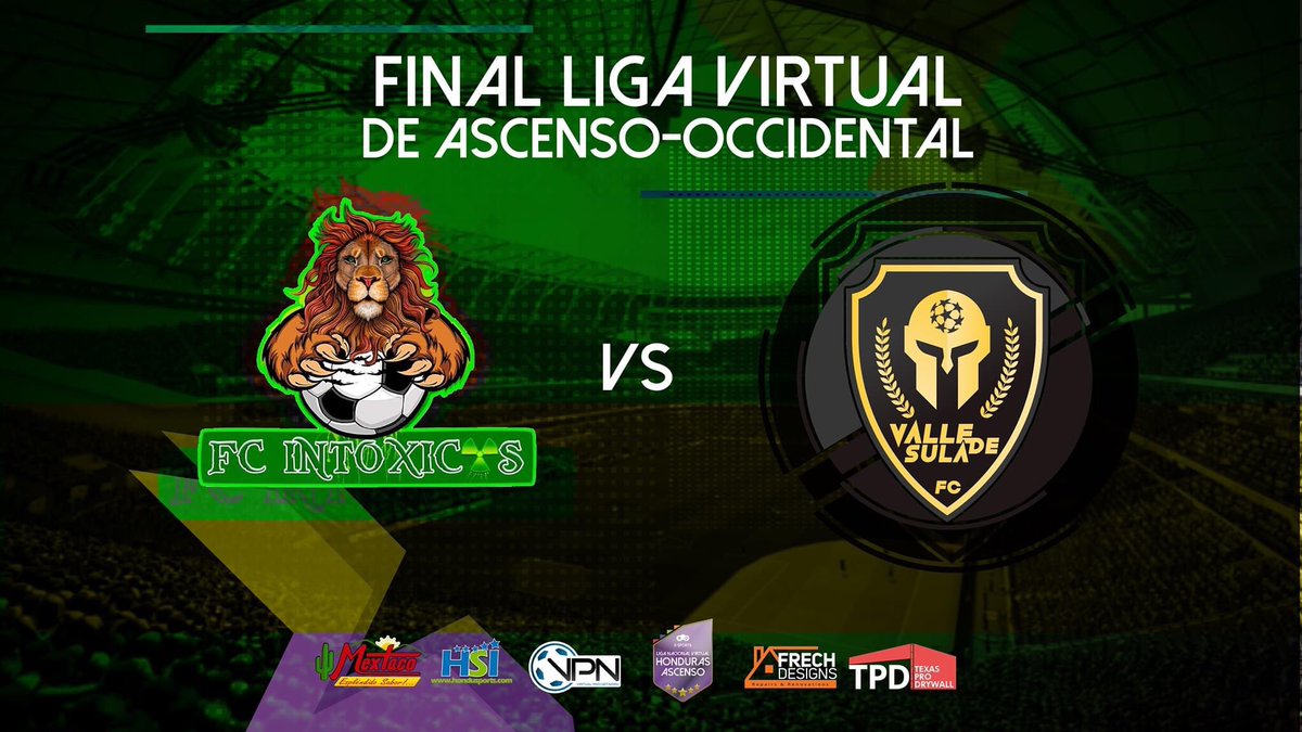LINAHonduras504's tweet photo. En #AscensoVirtual Conf. Occidental tenemos final, el líder absoluto #FCIntoxicos jugará contra el “mata gigantes” #ValleDeSulaFC que ya le ha ganado a varios equipos de Primera 💪🎮

¿Quien será el nuevo inquilino de la #LigaVirtualHonduras?

#VirtualProNetwork #ProClubs #FIFA20 https://t.co/z3eQTTX69w