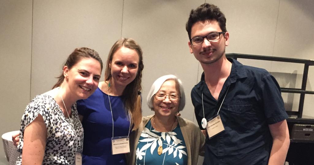 #2020SDB making me feel nostalgic. #Tbt with the rockstars @LukMartyna @simoesfili and my favourite Brazilian in the US @clawedfeet - we had a blast last year meeting so many cool people, and the online conference is fantastic 🌱🐣🐙🐟🦎🐜