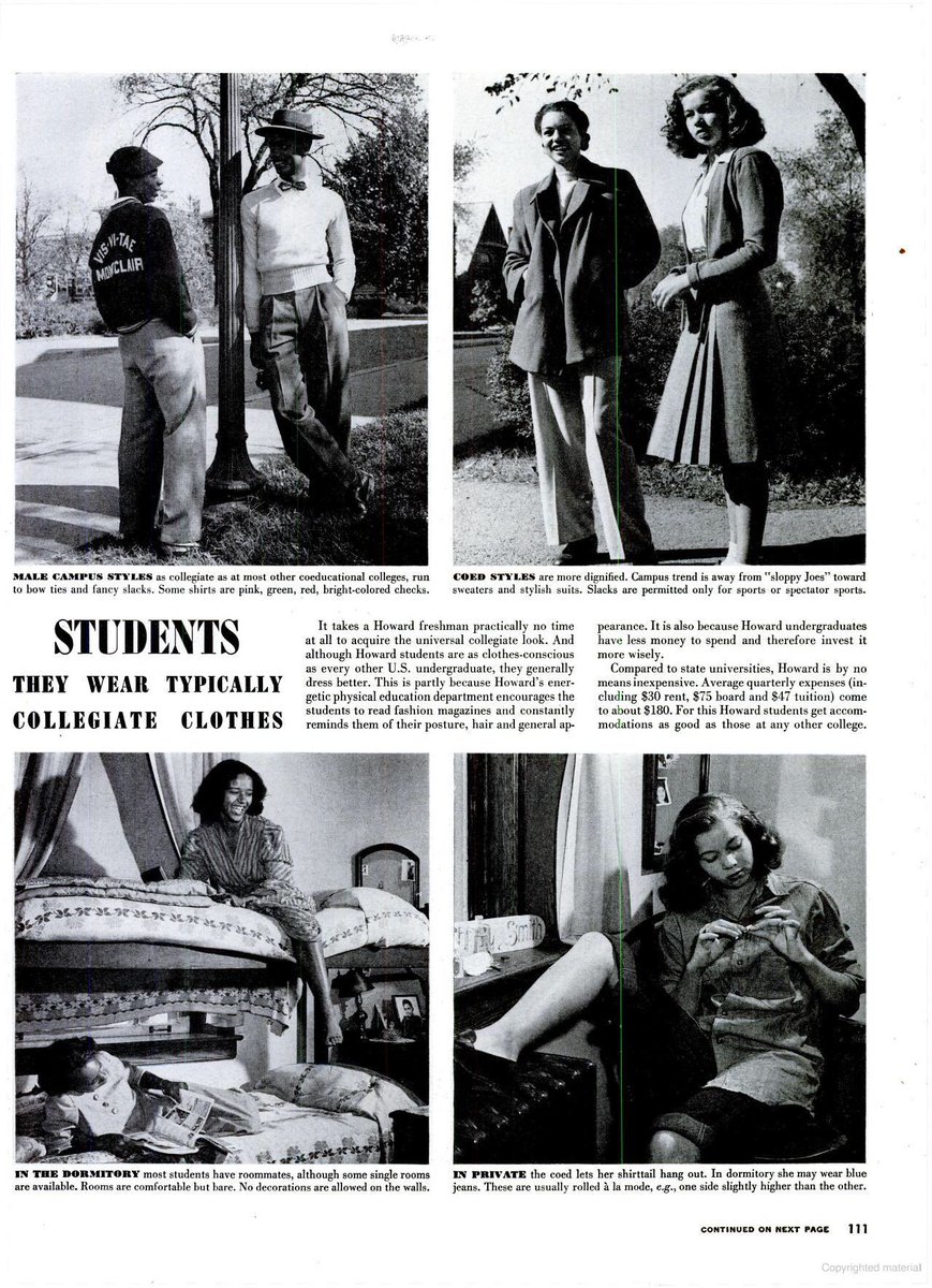 DrinkSolaPop's tweet photo. Washington, DC (1946). Howard University featured in LIFE Magazine. https://t.co/iEbAIUoWAR