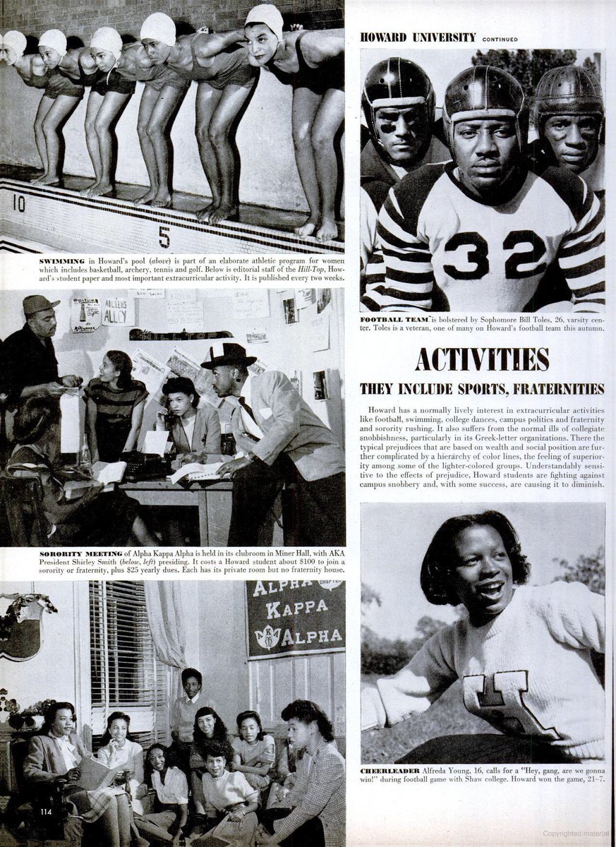 DrinkSolaPop's tweet photo. Washington, DC (1946). Howard University featured in LIFE Magazine. https://t.co/iEbAIUoWAR