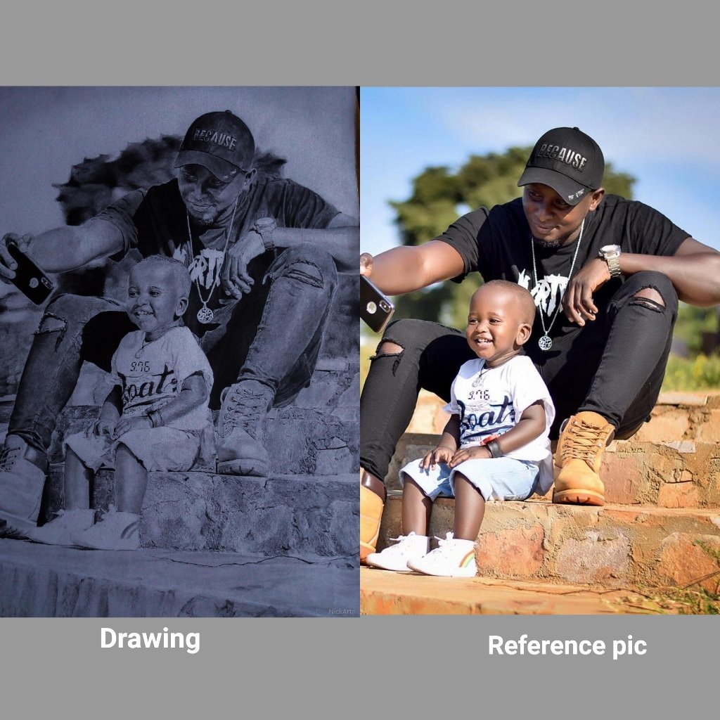 Nicoarts96's tweet photo. The father's love. A graphite pencil drawing i did recently. Hope you like it. #art #nicoArts96 #graphitemasters #graphite #portraits #hyperrealism #graphiteart https://t.co/BriHNMs1D0