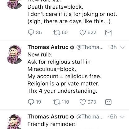 i couldn’t find the exact tweet, but i don’t understand why he feels the need to ‘keep kids safe’ from religion?  https://twitter.com/DemonFryingpan/status/1281298301204267009?s=20