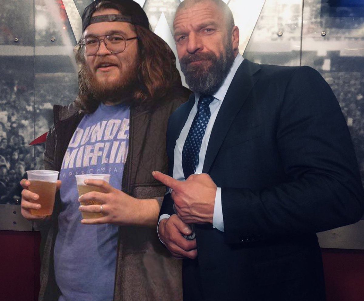 TwoBeerMan's tweet photo. @grapkickwrestle @TripleH https://t.co/2a0wYdrG26