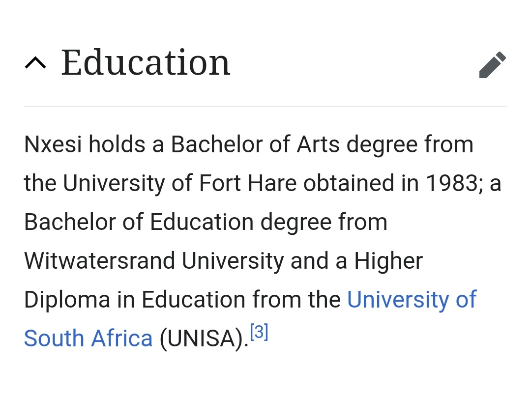 Mr Waltermade Nxesi. What a name first of allour Minister of Employment and Labour holds a bachelor of arts and a few education degrees.