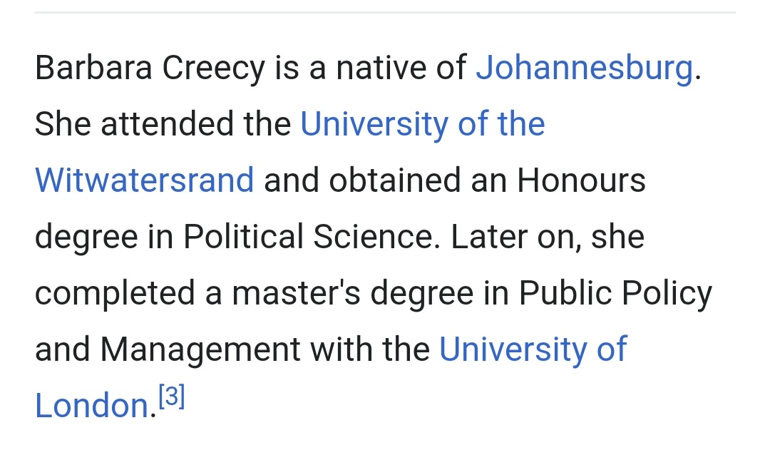 Our Minister of Environment, Forestry and Fisheries. She has a Honours in Political science 