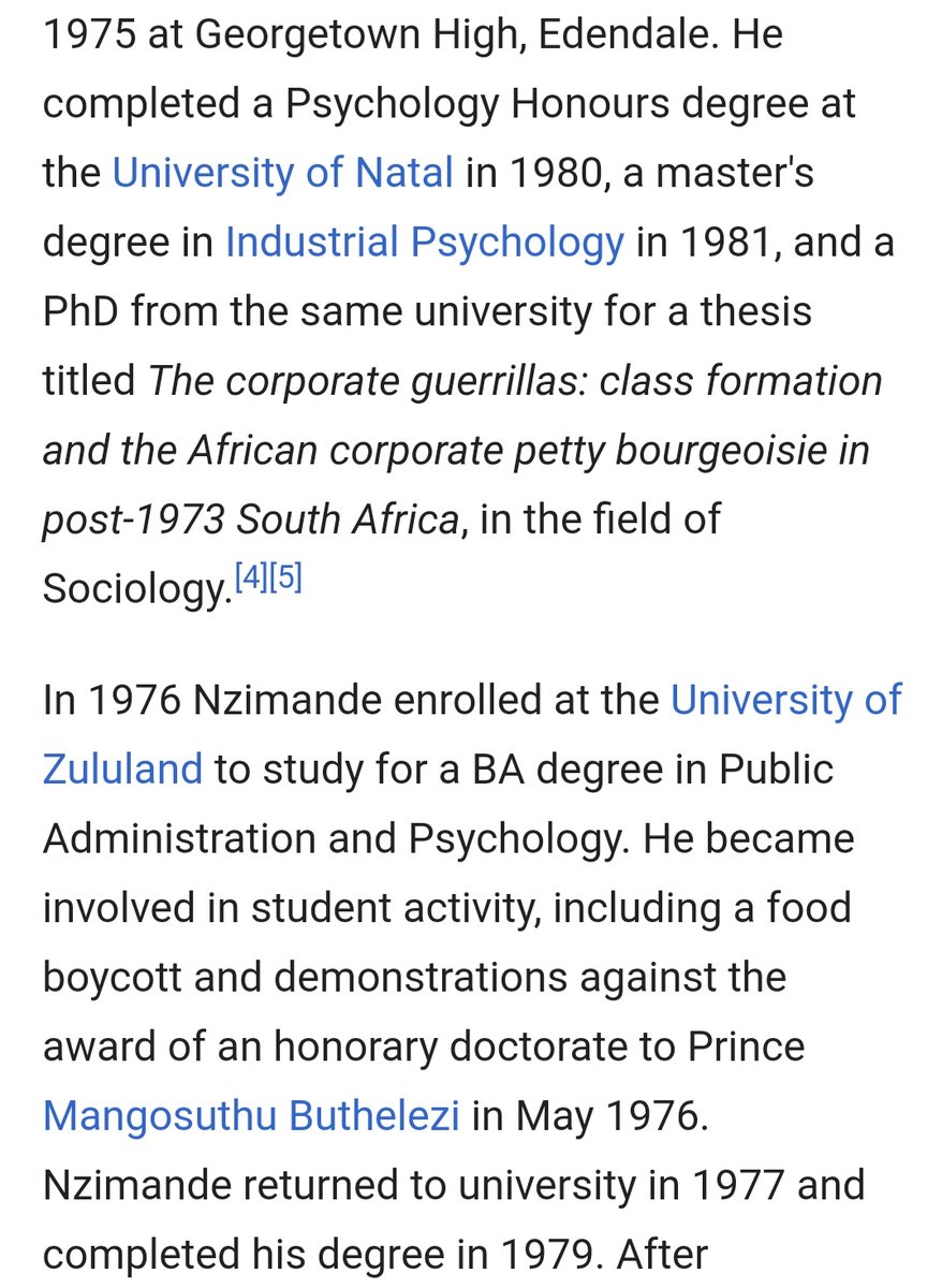 A psychologist by trade, but works are the Minister of Higher education and Science and Technology. Our very own Blade