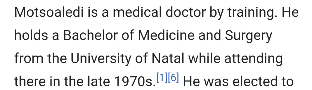 Minister of home affairs. What is he doing there when he's a qualified doctor?!
