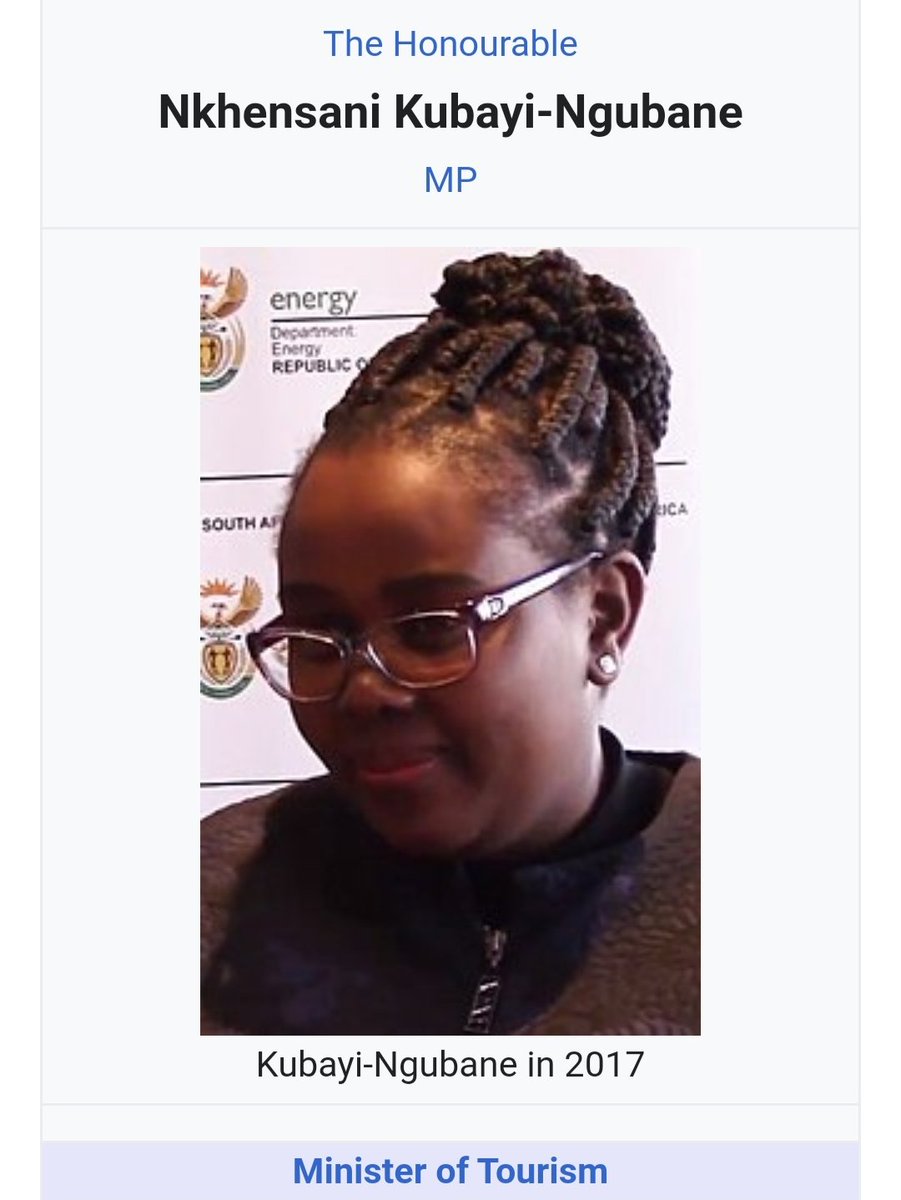 Minister of Tourism, without any degree relating to tourism.