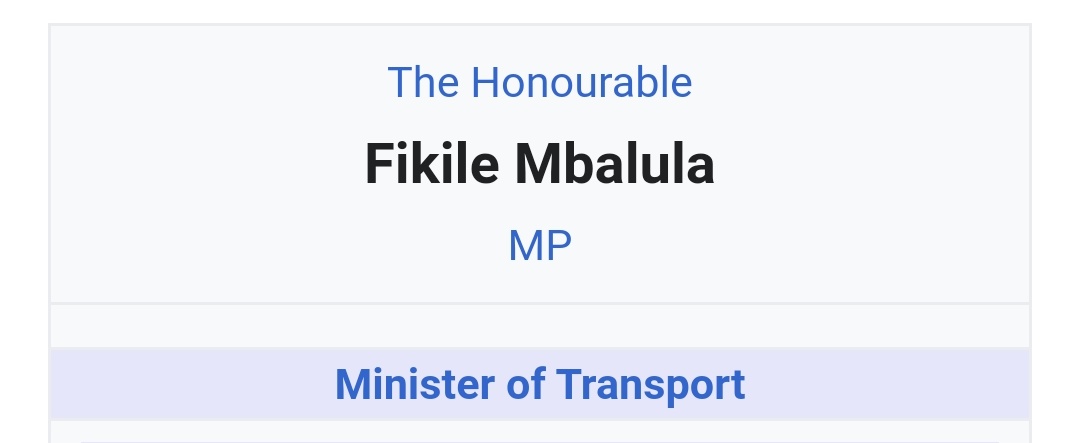 Our notorious former minister of Sport, former minister of Police and current minster of Transport and Twitter. Razzmatazz, a jack of all trade but a master of none.