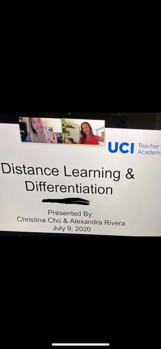 ccho01's tweet photo. Had an amazing opportunity to provide summer PD for teachers through UCI! Working on building a collaborative community for distance learning!  #distancelearning #Collaboration #summerPD https://t.co/5aE1Y6HeKY