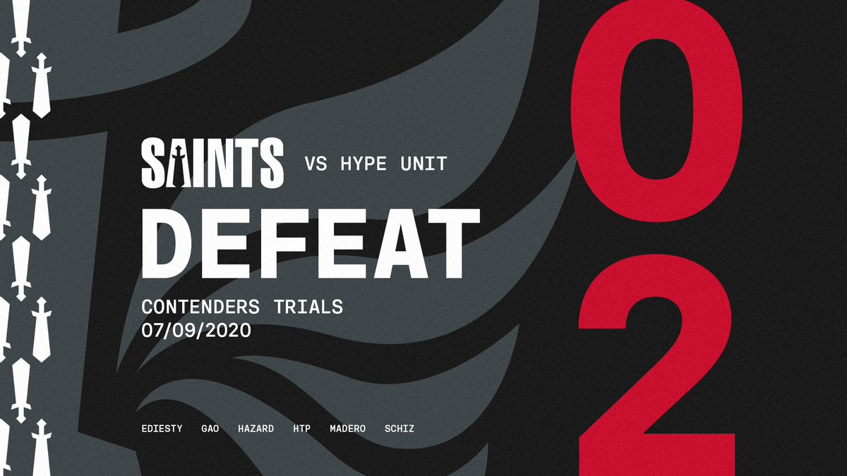 Saints_OW's tweet photo. GGs! We fall against Hype Unit 0-2. We will come back stronger tomorrow! 

#SaintsWin https://t.co/PQ9YCnsJBc