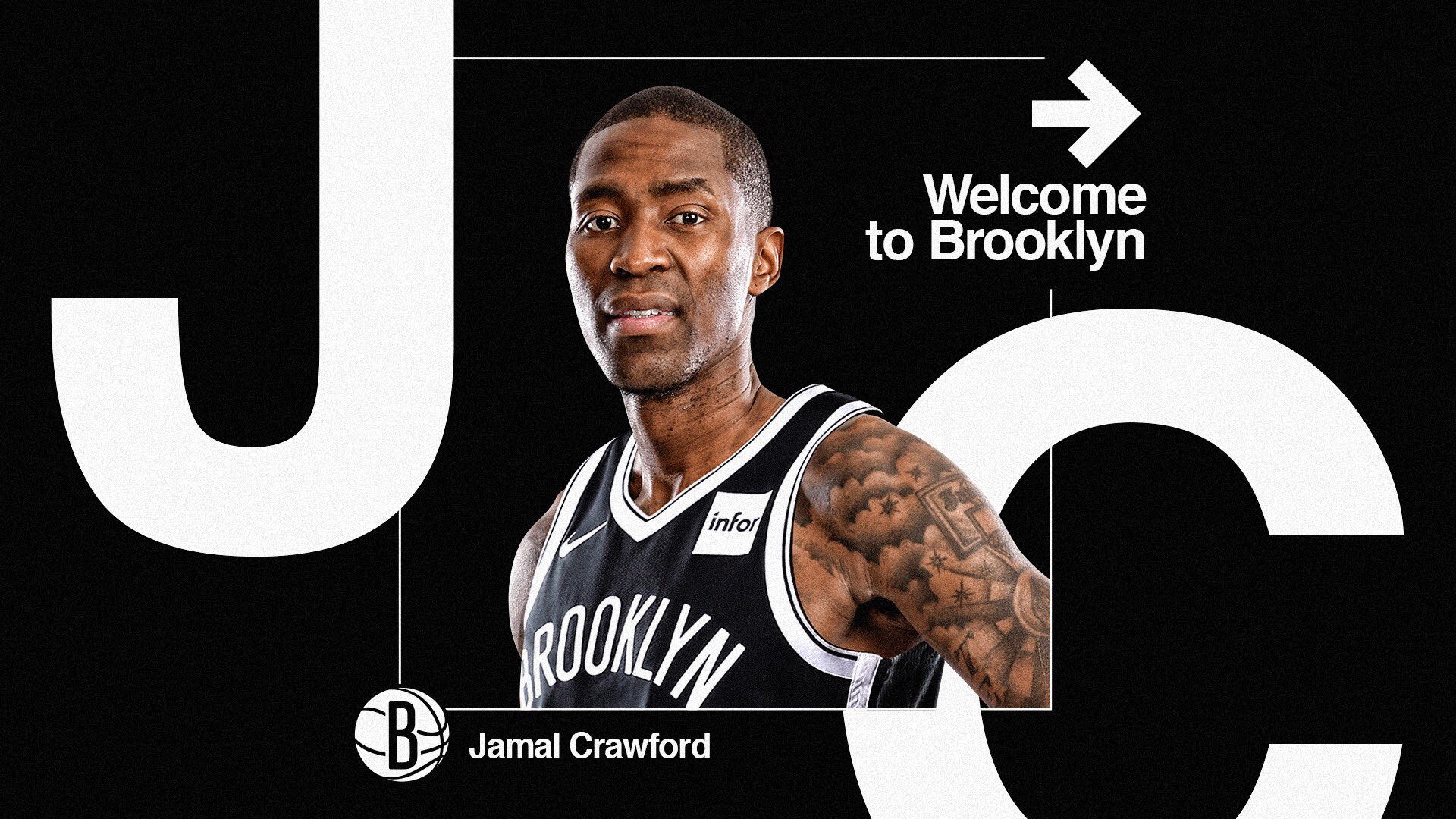 Jamal crawford hotsell brooklyn nets jersey