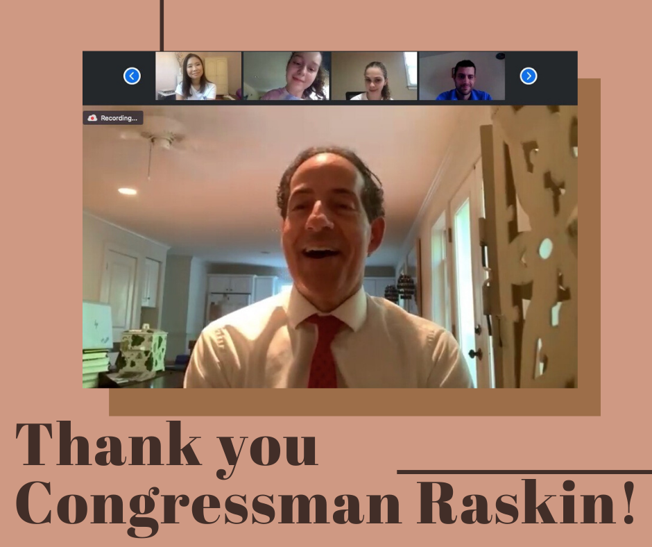 DMV_Biden's tweet photo. Thank you @RepRaskin for joining us today and discussing the importance of young people in this upcoming election! #TeamJoe #Studentsfor46 https://t.co/p4LoxkDr57