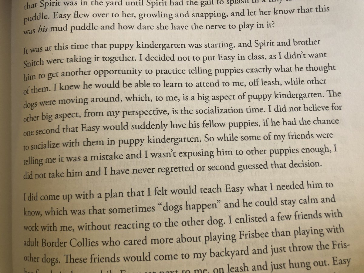 I like that the dog training community is starting to have more nuanced views on “socialization”. There’s really no guarantee that throwing dogs in situations they don’t like will have good effects, no matter what age the dogs are.