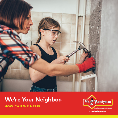 handyfoster's tweet photo. Whether it's drywall installation, deck repair or residential carpentry, Mr. Handyman is ready to help! We’re a Neighbor you can count on. #Neighborly https://t.co/ogQpGMMPUX