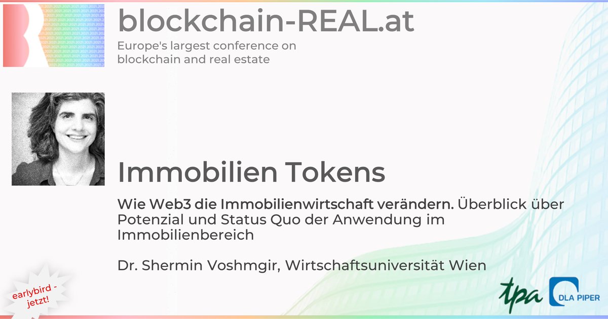 blockchain-REAL.at, 19.1.21:
Europas erfolgreichste Fachkonferenz für Immobilien &amp; Blockchain wieder in Wien

EARLYBIRD jetzt!

<a href="/GEWINNcom/">GEWINN.com</a> <a href="/Linde_Verlag/">Linde Verlag</a> #digitalassets #token #sto #defi #fibree #wien #proptech #CRE #realestate #immobilien