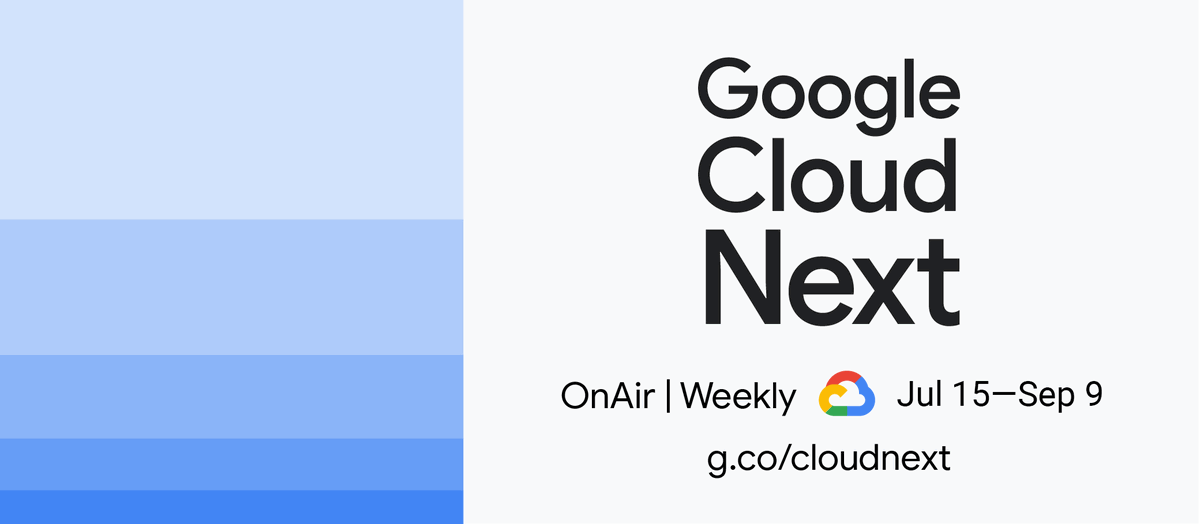 dynamo6's tweet photo. We’ll be attending #GoogleCloudNext ’20: OnAir, will you? Register for this free, multi-week series where you can connect with experts and explore exclusive @googlecloud content > https://t.co/axDn2fZel0 https://t.co/Gke8WJWC1T