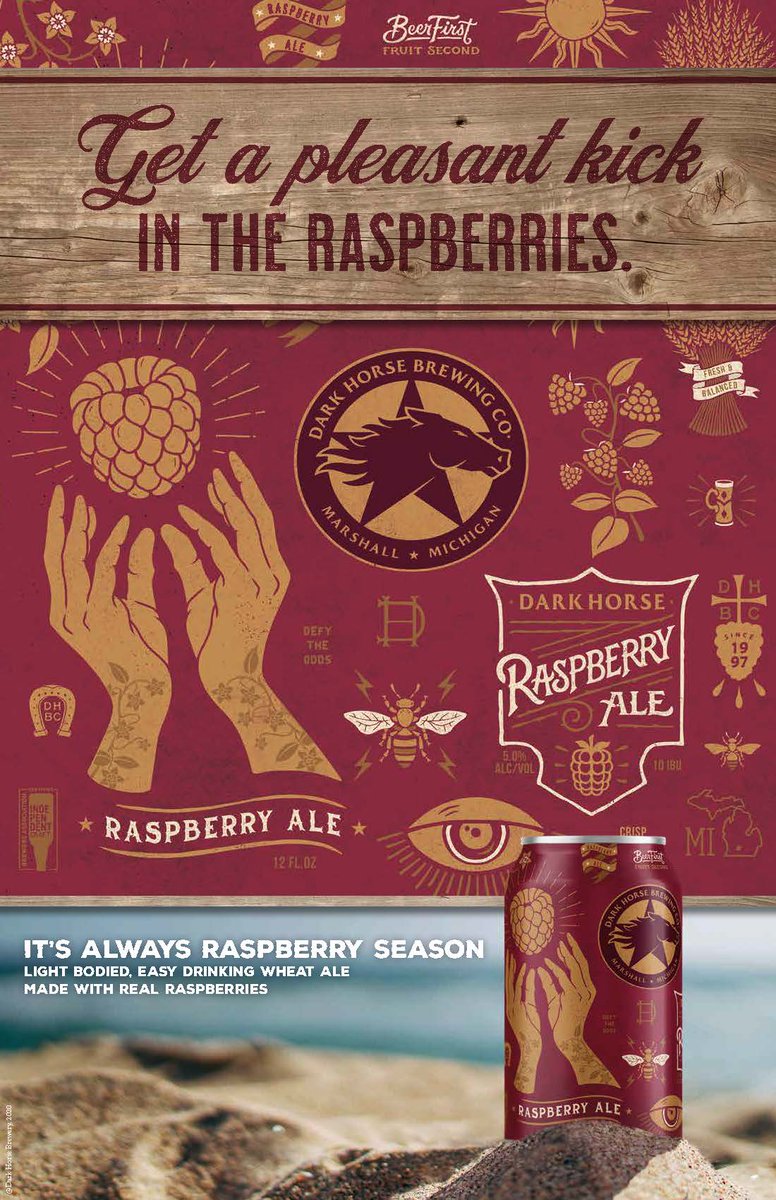 Sorry for the silence, we've been working hard on our new look, new campaign and brewing as much beer as we can! #raspberryseason #craftbeer #beer #darkhorsenation