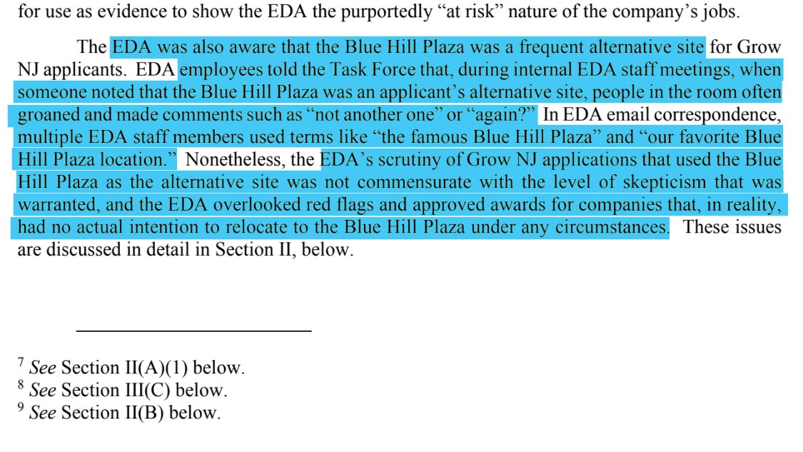Blue Hill was a running joke in EDA staff meetings, but listing it as an alternate didn't cause the application to receive further vetting.