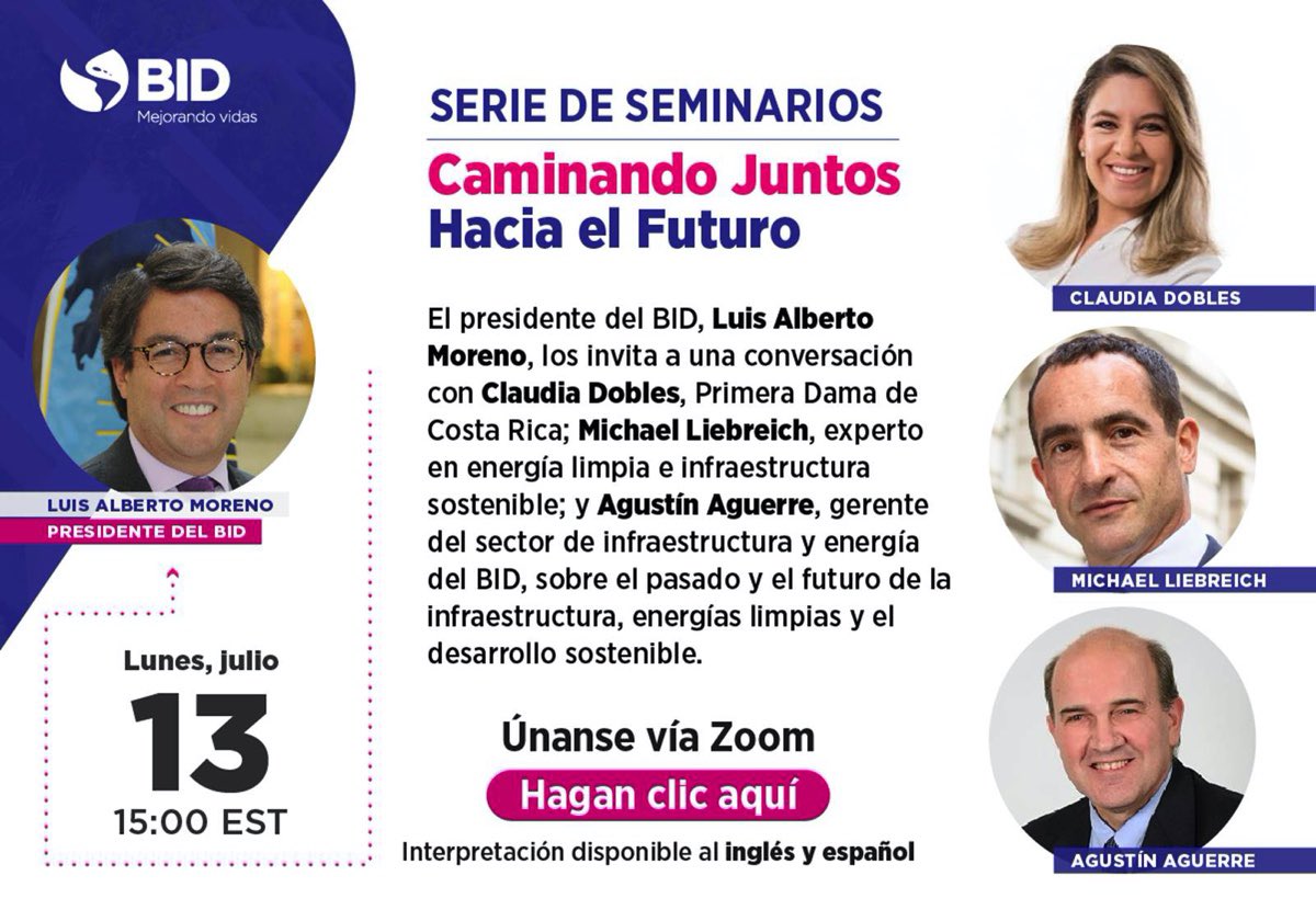 MariselaPdLV's tweet photo. Les invitamos a participar de este seminario online sobre “El pasado y el futuro de la #infraestructura 🛤🛣la #energía 💡⛽️y el #DesarrolloSostenible♻️” Regístrate👉🏽 https://t.co/y88qiEj8kT 🌎@el_BID @ClaudiaDobles @MorenoBID @MLiebreich @jagustinaguerre https://t.co/3lVWgcnsYn