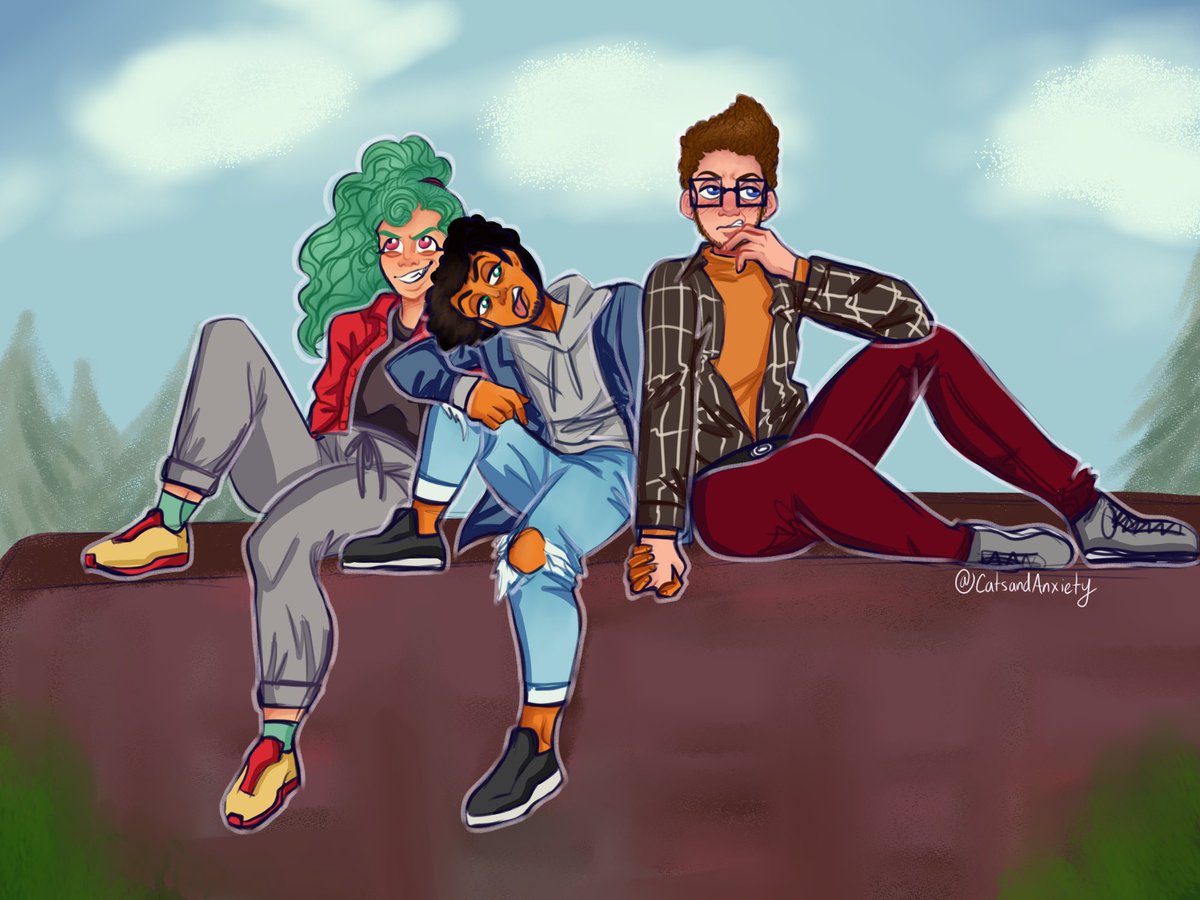 KatsandAnxiety's tweet photo. wanted to draw camp camp!!! my favorite poly ship outside of IZ 💞 #campcamp #maxneilnikki #makkneil #maxneil #makki #myart #fanart https://t.co/UCG3POZvHl