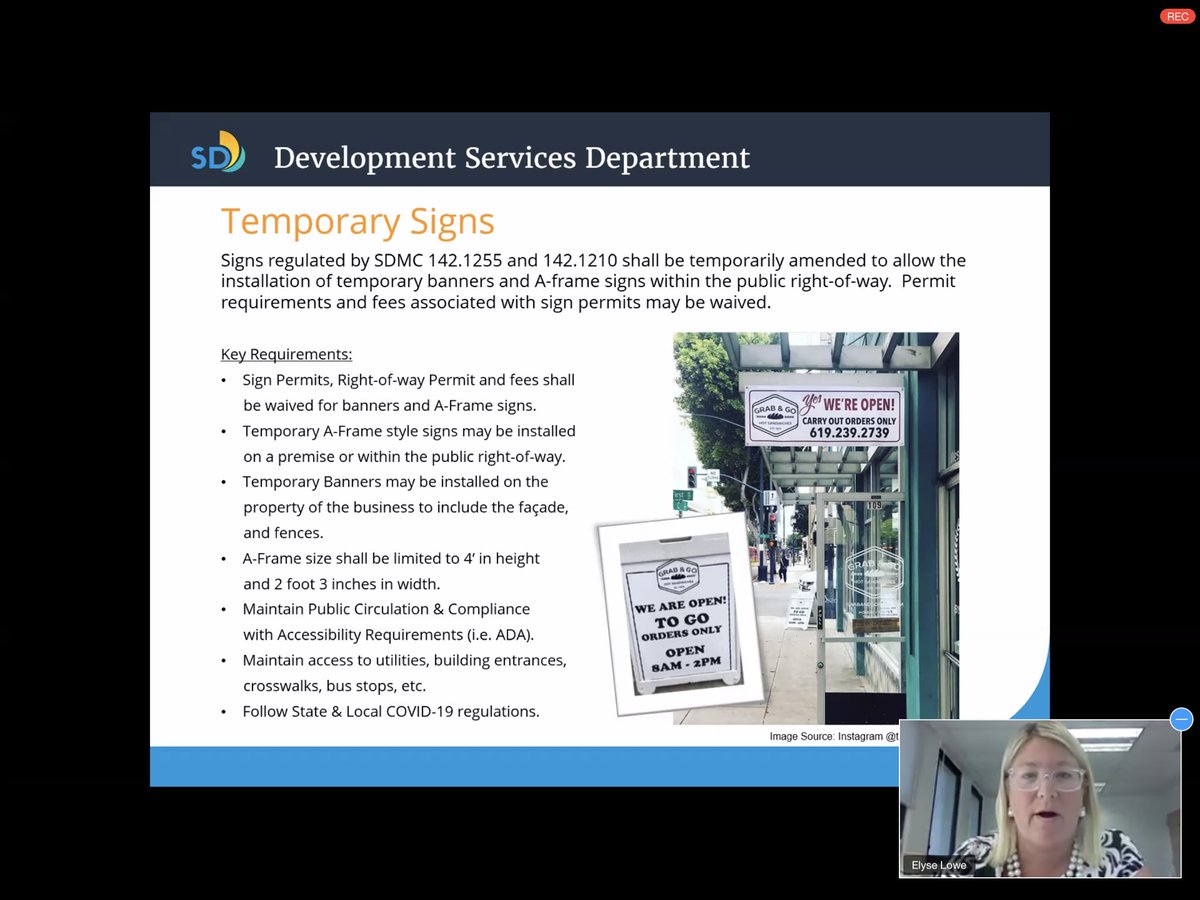 Want to install some signage to let people know you’re in business for outdoor service? Permits and fees are being waived. Just make sure you’re keeping these bullets in mind.