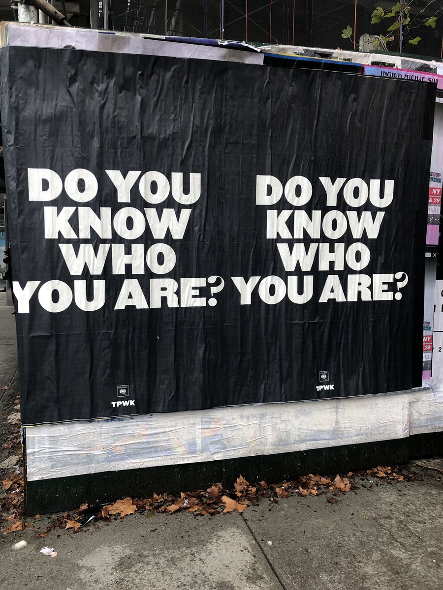 1. “do you know who you are” posters being found in australia, california, new york, england and japan