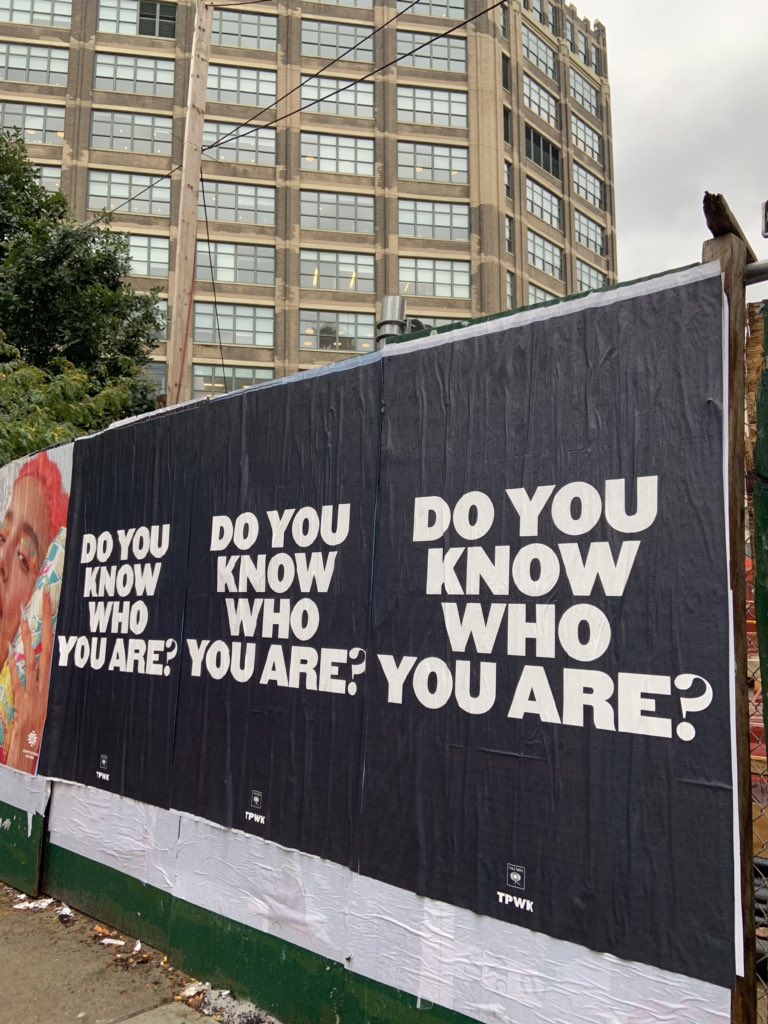 1. “do you know who you are” posters being found in australia, california, new york, england and japan