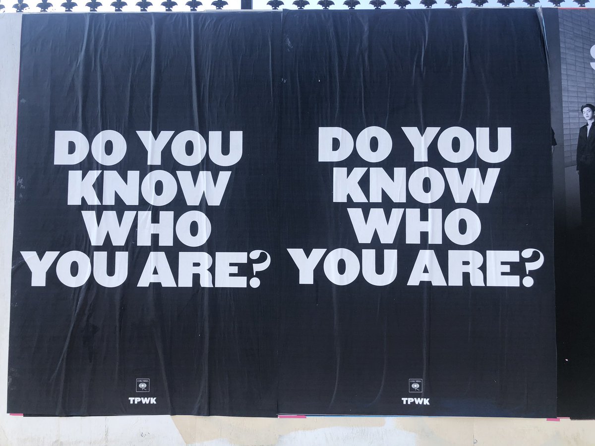 1. “do you know who you are” posters being found in australia, california, new york, england and japan