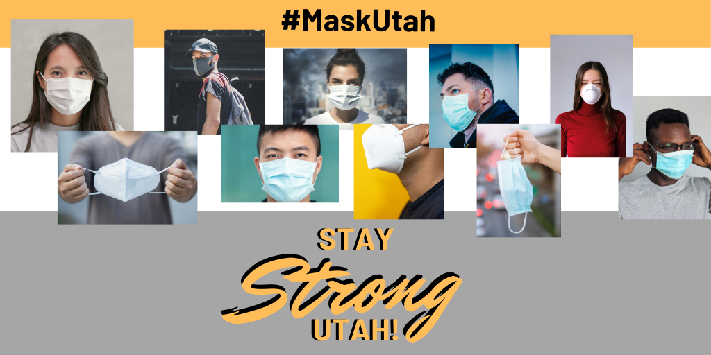 UMAssoc's tweet photo. Your cloth face mask fits and you’re wearing it properly if:
1 - Your mouth &amp; nose are fully covered
2 - The covering fits snugly against your face
3 - You don’t have difficulty breathing while wearing it
4 - The mask is secure and doesn’t slip
(https://t.co/NtN5IQC5dd) #MaskUtah https://t.co/i1tztc2qN2