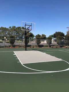 SanJoseD4's tweet photo. Great news! Construction of the new basketball court at Flickinger Park basketball is complete. Rims will be installed by @sjparksandrec staff once basketball courts are reopened for public use under the county health order. #SJD4 https://t.co/vbyEBcEuOf