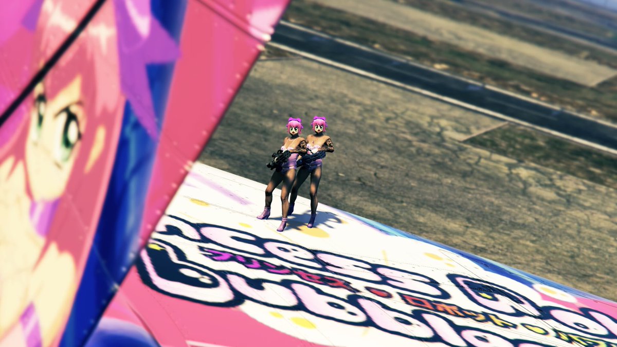 District8GTA's tweet photo. This weeks #PhotoContest theme @District8GTA was Princess Bubblegum and here are some of the entires from @fitzpadgio &amp; @jibs1990 😍😍 

#District8 #GTAOnline #RockstarGames #Snapmatic https://t.co/oUcdL2fFVs