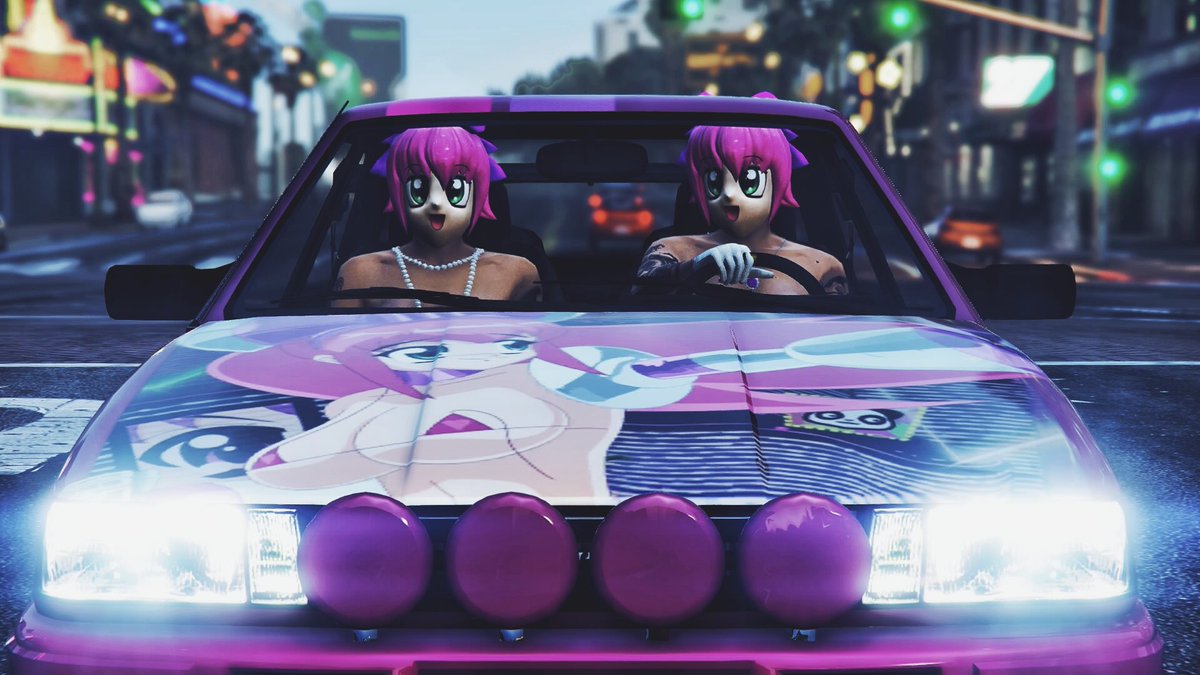 District8GTA's tweet photo. This weeks #PhotoContest theme @District8GTA was Princess Bubblegum and here are some of the entires from @fitzpadgio &amp; @jibs1990 😍😍 

#District8 #GTAOnline #RockstarGames #Snapmatic https://t.co/oUcdL2fFVs