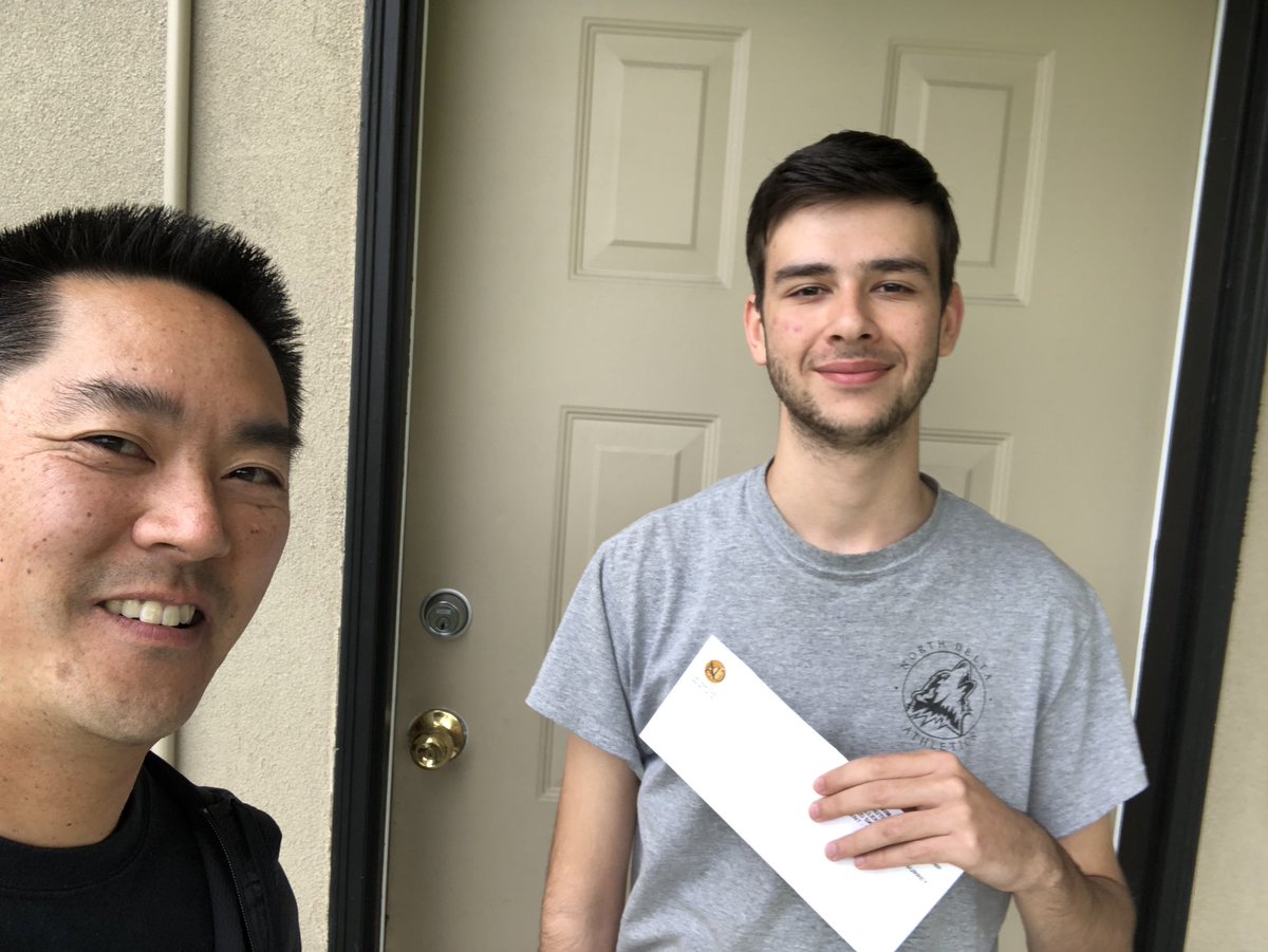 aakune's tweet photo. Final stops on the ND Scholarship Tour today. Time well spent congratulating some amazing kids & honouring their hardwork. Very proud of them! #huskypride #huskyhighlights #sd37 @deltasd37 #gradbc2020 https://t.co/jaEluVK2jw