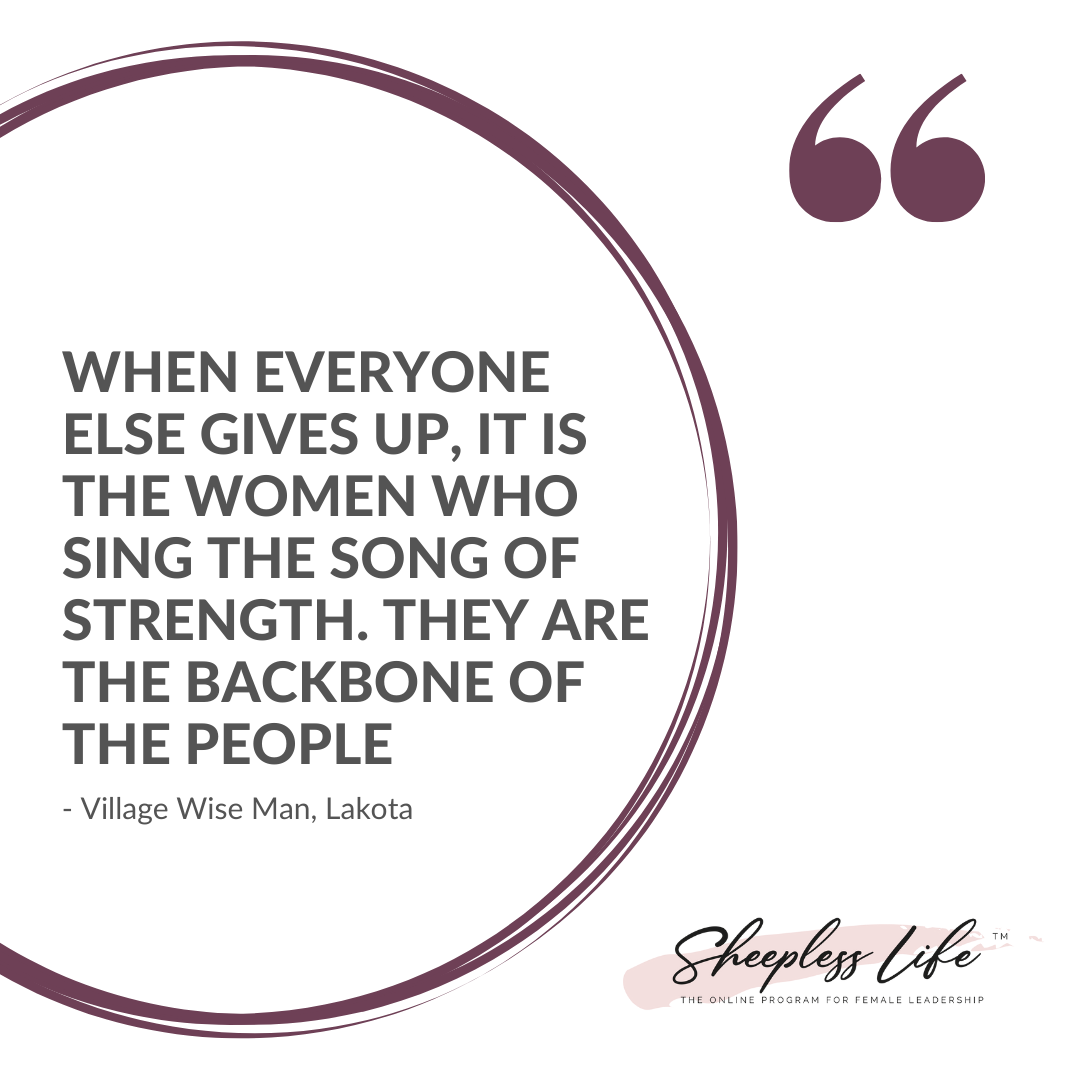 SheeplessLife's tweet photo. "When everyone else gives up, it is the women who sing the song of strength. They are the backbone of the people"
"Cuando todos los demás se rinden, las mujeres cantan la canción de la fortaleza. Ellas son la médula de la población."
- Village Wise Man, Lakota https://t.co/UkR2phKKyZ