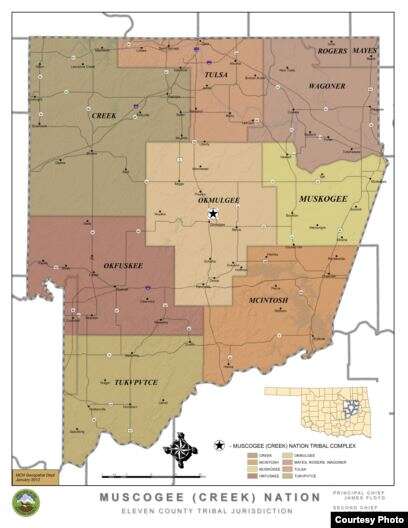 It also means, as will be argued, that they own the land and therefore own the oil and gas resources to be found there.And could levy taxes on people who live on it.Such as the majority of the city of Tulsa, one-time "Oil Capitol of the World."